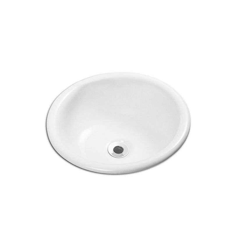 Cuba de Sobrepor Redonda Branco 36cm - Celite Cuba de Sobrepor Redonda Branco 36cm - Celite