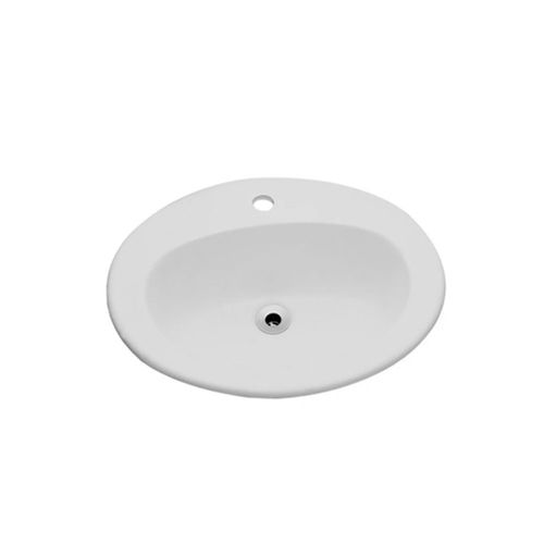 Cuba de Sobrepor Oval Cinza Prata 52x44cm - Celite