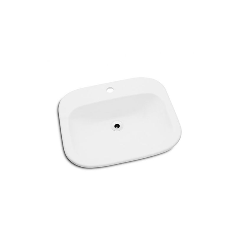 Cuba de Sobrepor Retangular Branco 52x46cm - Celite Cuba de Sobrepor Retangular Branco 52x46cm - Celite