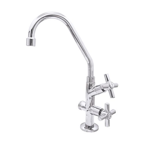 Torneira Pia de Cozinha com Saída para Maquina de lavar Louça Cromada - Bognar