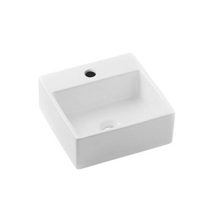 Cuba de Apoio Quadrada Branco 41x41 Q1 - Celite Cuba de Apoio Quadrada Branco 41x41 Q1 - Celite