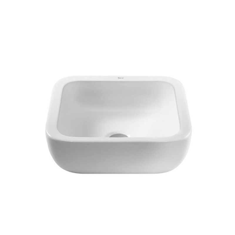 Cuba de Apoio Quadrada Branco 40x40cm Khroma - Roca Cuba de Apoio Quadrada Branco 40x40cm Khroma - Roca