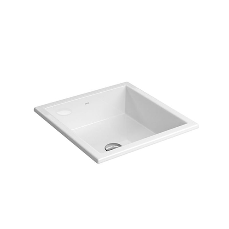 Cuba de Sobrepor Quadrada Branco 41cm - L.700.17 - Deca Cuba de Sobrepor Quadrada Branco 41cm - L.700.17 - Deca