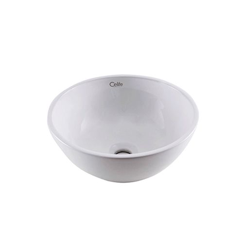 Cuba de Apoio Redonda Branca 37cm R2 Curve - Celite