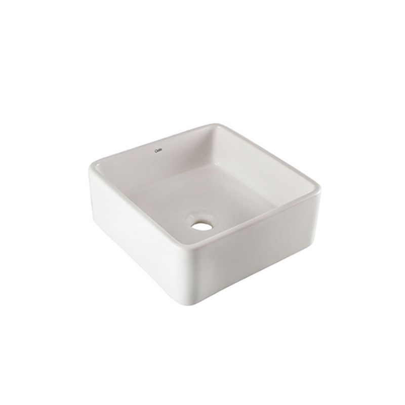 Cuba de Apoio Quadrada Branco 35x35cm QR1 - Celite Cuba de Apoio Quadrada Branco 35x35cm QR1 - Celite