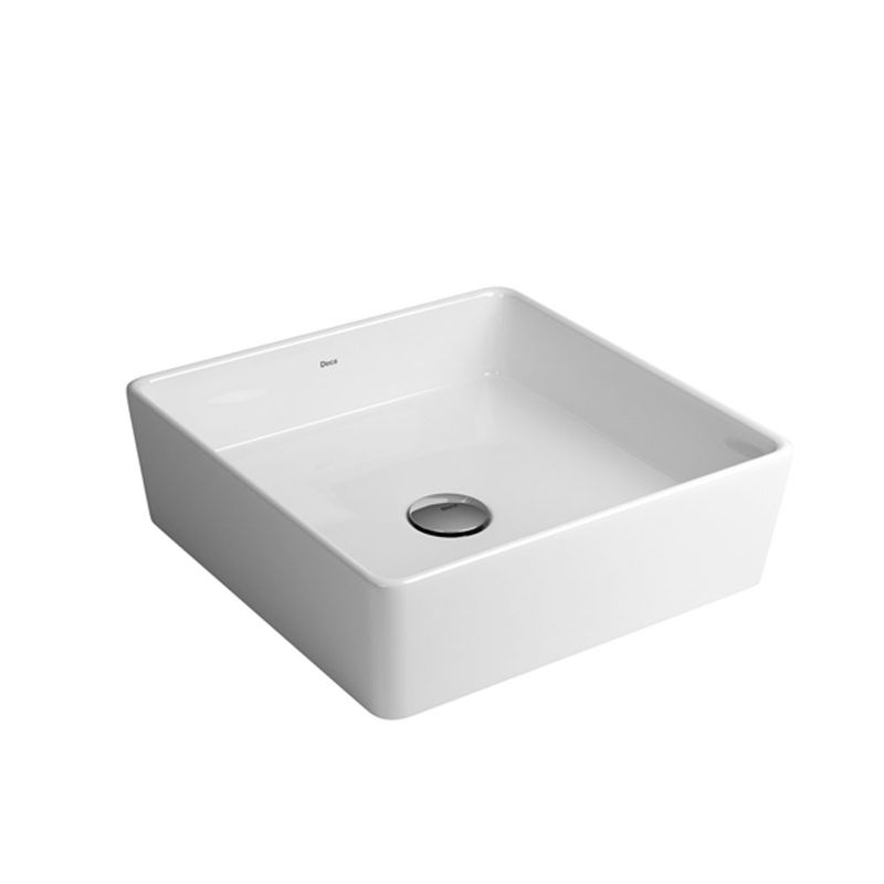 Cuba de Apoio Quadrada Branca 35X35 L.108.17 - Deca Cuba de Apoio Quadrada Branca 35X35 L.108.17 - Deca