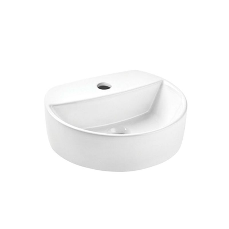 Cuba de Apoio Redonda Branco 35x40cm Riviera Smart - Celite Cuba de Apoio Redonda Branco 35x40cm Riviera Smart - Celite