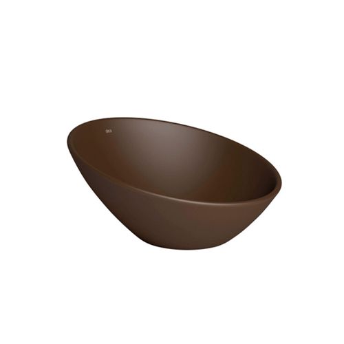 Cuba de Apoio Meia Lua Marrom Fosco 39cm L.1036.22 - Deca