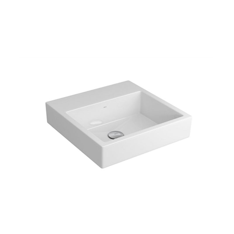 Cuba de Sobrepor Quadrada com Mesa Branco Gelo 41,5cm - L.735.17 - Deca Cuba de Sobrepor Quadrada com Mesa Branco Gelo 41,5cm - L.735.17 - Deca