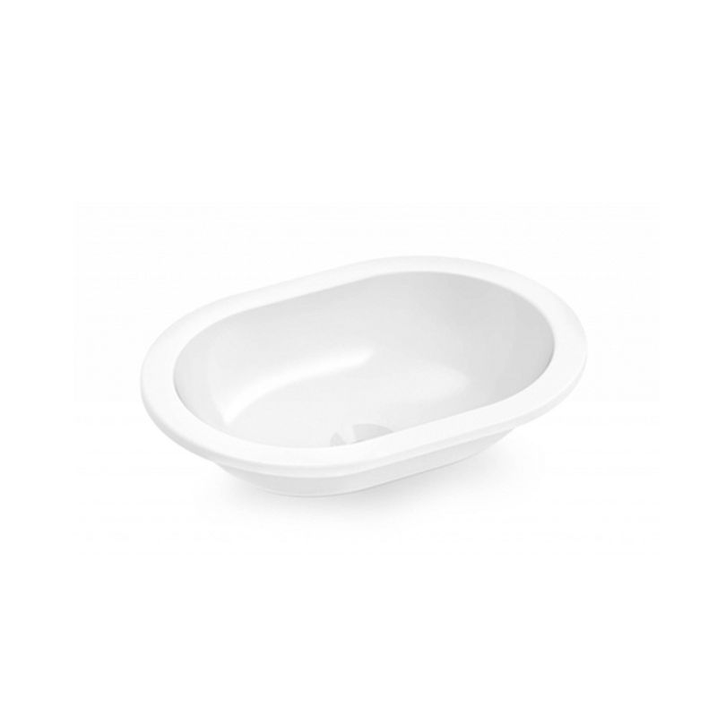 Cuba de Sobrepor/Embutir Oval Branco 43x31cm - Celite Cuba de Sobrepor/Embutir Oval Branco 43x31cm - Celite