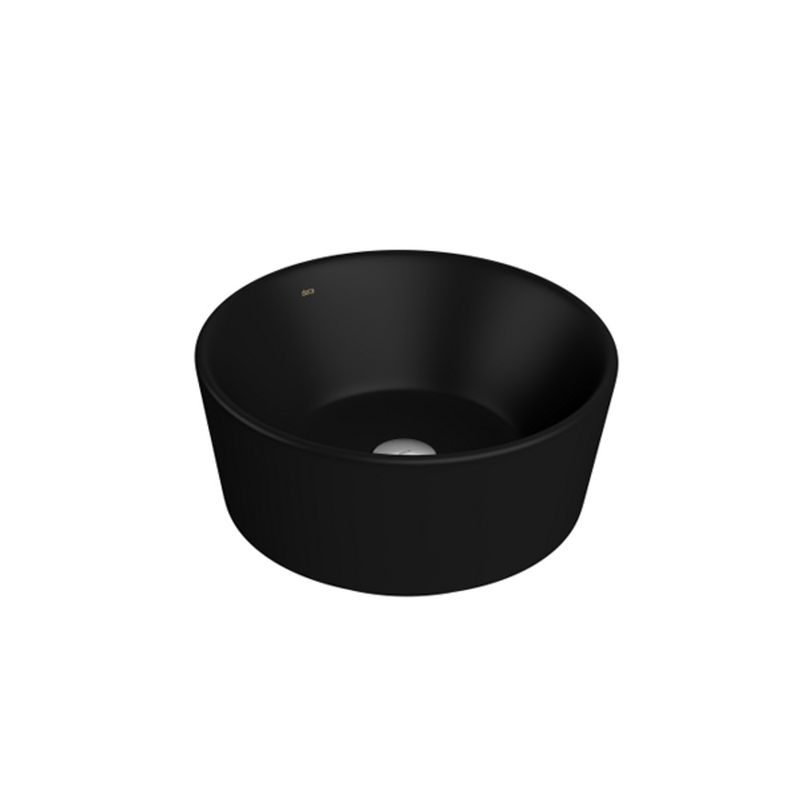 Cuba de Apoio Redonda Ébano Fosco 36cm L.146.94 - Deca Cuba de Apoio Redonda Ébano Fosco 36cm L.146.94 - Deca