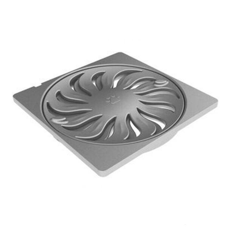 Grelha Abre e Fecha Quadrada 100mm Titânio - Tigre Grelha Abre e Fecha Quadrada 100mm Titânio - Tigre