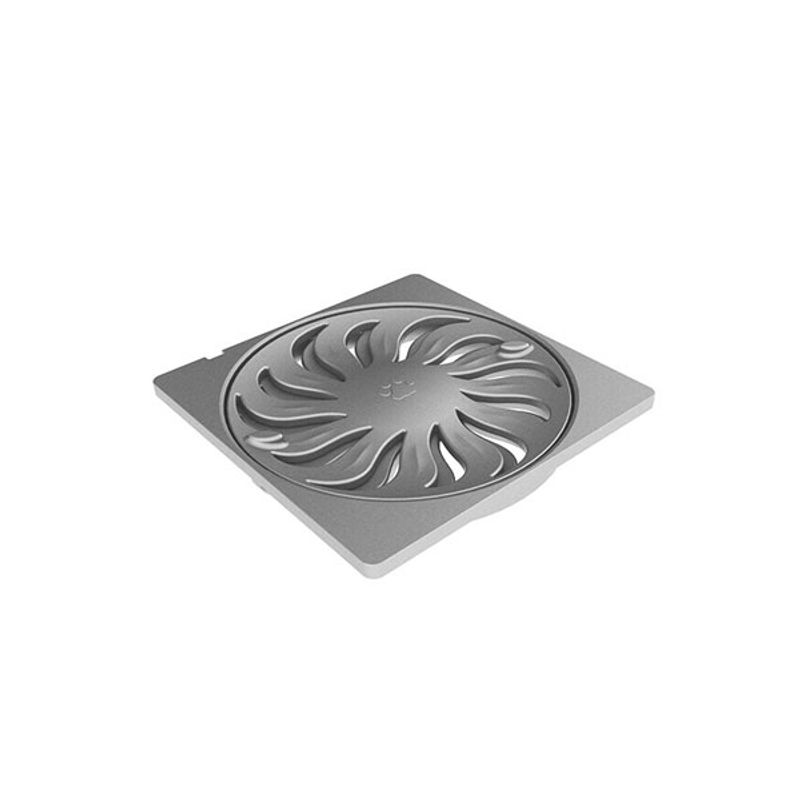 Grelha Abre e Fecha Quadrada 150mm Titânio - Tigre Grelha Abre e Fecha Quadrada 150mm Titânio - Tigre