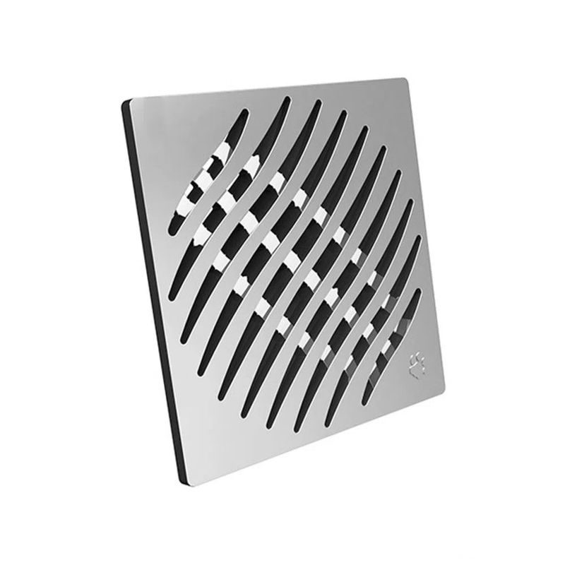 Grelha Quadrada Inox 100mm - Tigre Grelha Quadrada Inox 100mm - Tigre