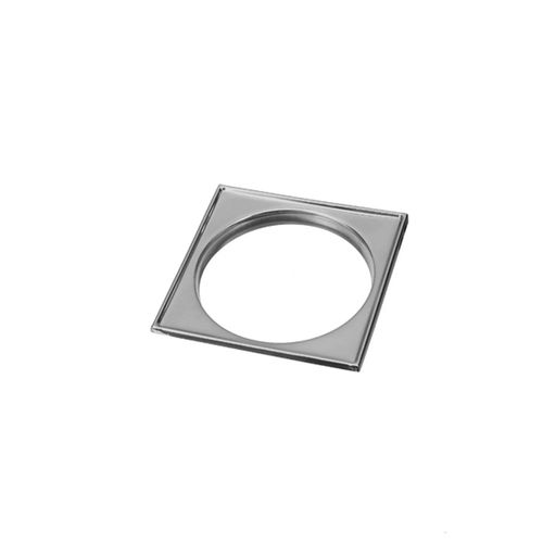 Porta Grelha Quadrada para Grelha Redonda Abs Cromado PVC 150mm - Luconi