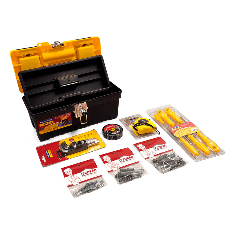 Kit de Ferramentas com Caixa Profissional 13'' - Tramontina Kit de Ferramentas com Caixa Profissional 13'' - Tramontina
