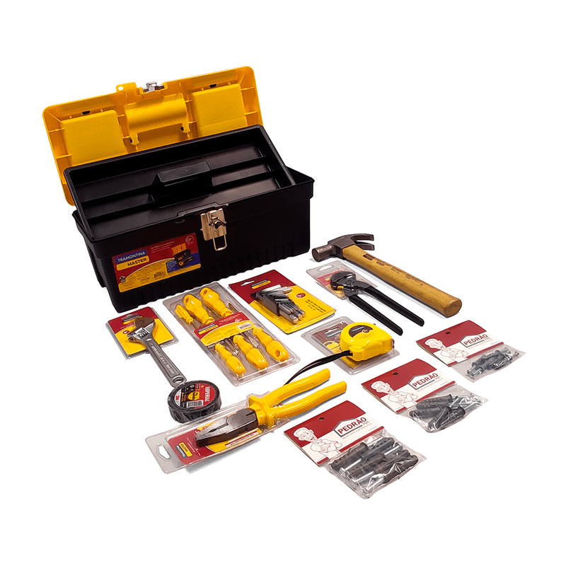 Kit de Ferramentas com Caixa Profissional 17'' - Tramontina Kit de Ferramentas com Caixa Profissional 17'' - Tramontina
