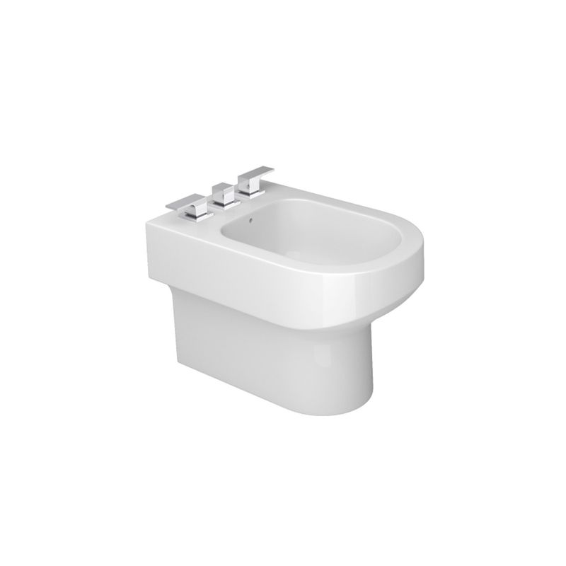 Bidê com 3 Furos Branco Carrara B.60.17 - Deca Bidê com 3 Furos Branco Carrara B.60.17 - Deca