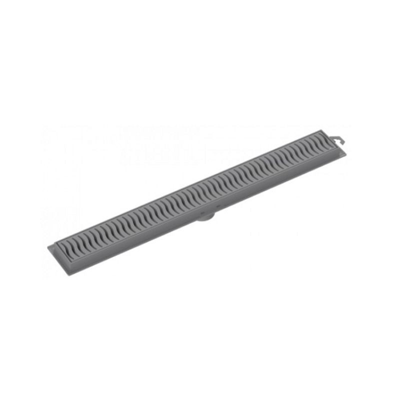 Ralo Linear Flat com Grelha 90cm Cinza - Tigre Ralo Linear Flat com Grelha 90cm Cinza - Tigre