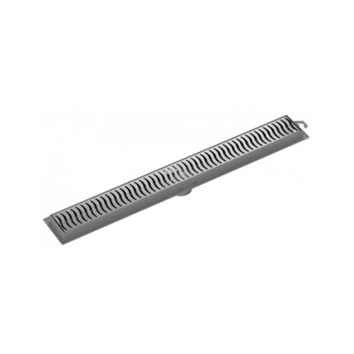 Ralo Linear Flat com Grelha 50cm Cromada -Tigre