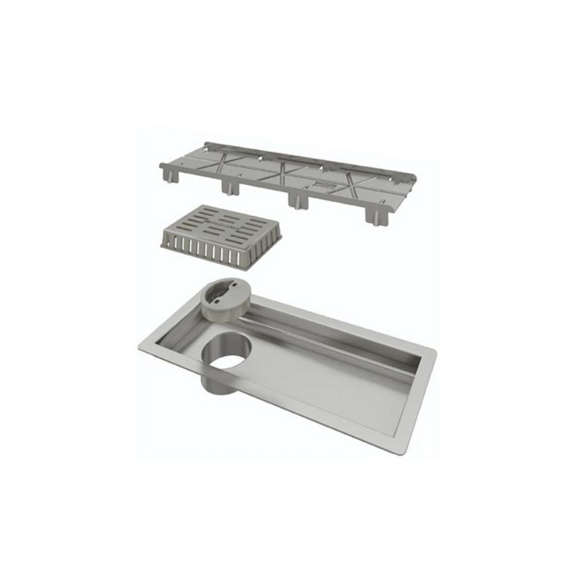 Ralo Linear Tiny com Tampa Oculta Base Inox Elleve 25cm - Ralo Linear Ralo Linear Tiny com Tampa Oculta Base Inox Elleve 25cm - Ralo Linear