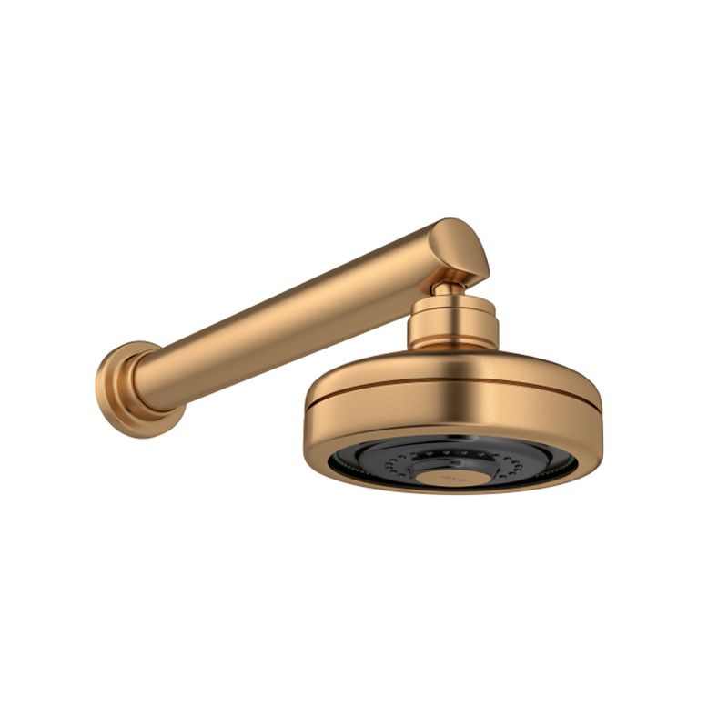 Chuveiro De Parede Redondo com Tubo Gold Matte - Deca Chuveiro De Parede Redondo com Tubo Gold Matte - Deca