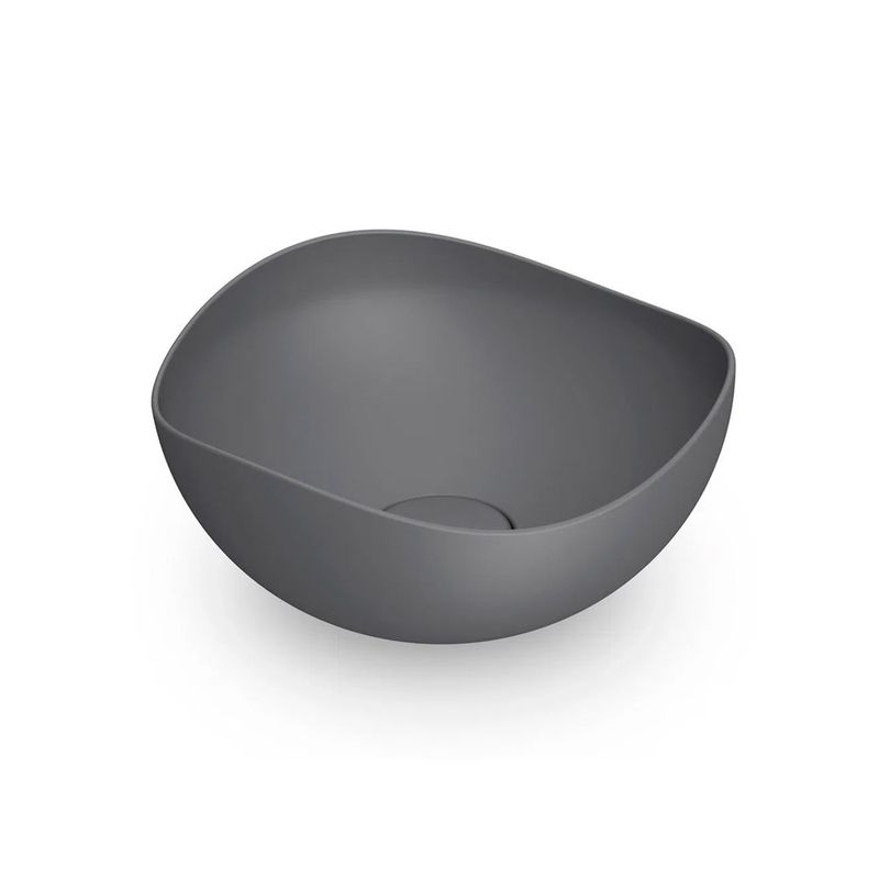 Cuba de Apoio 37,5x37,5 Ruy Ohtake Grafite Matte A327A15870 - Roca Cuba de Apoio 37,5x37,5 Ruy Ohtake Grafite Matte A327A15870 - Roca