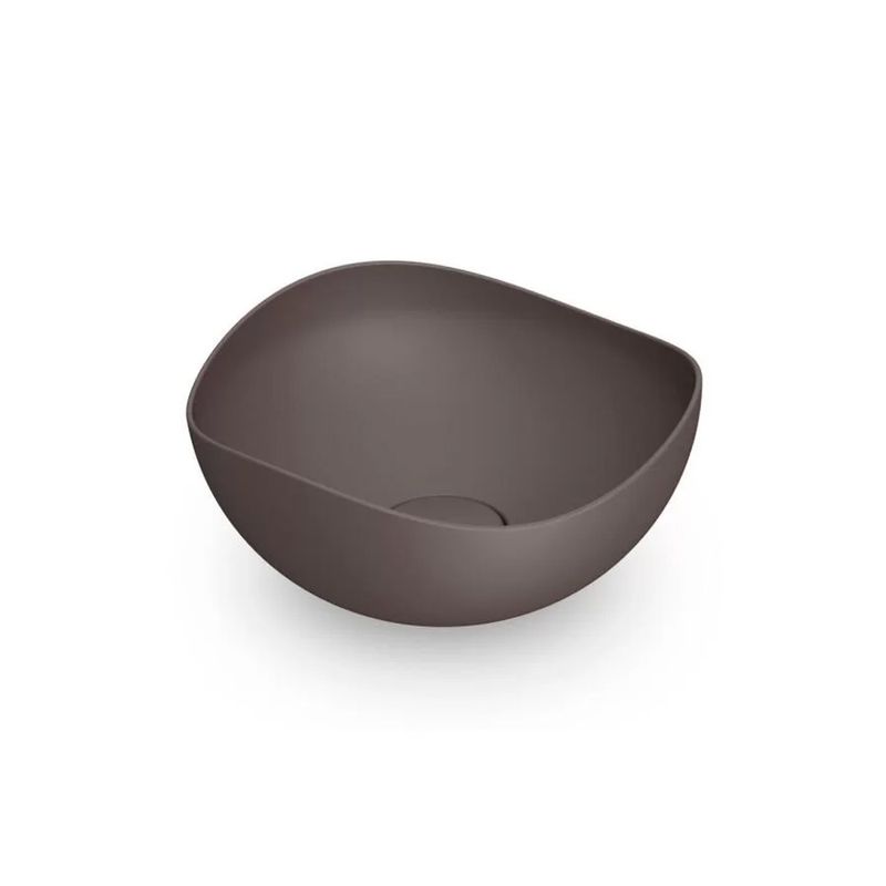 Cuba de Apoio 37,5x37,5 Ruy Ohtake Marrom Matte A327A15870 - Roca Cuba de Apoio 37,5x37,5 Ruy Ohtake Marrom Matte A327A15870 - Roca