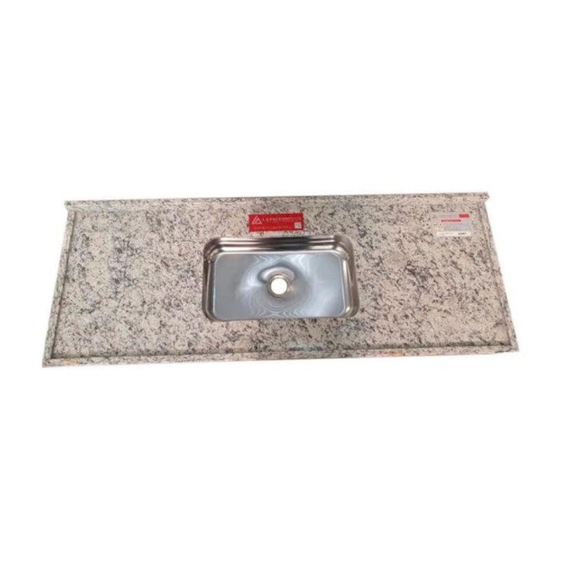 Pia de Cozinha Arabesco Bella 2M 50112648 Bege - Venturini Pia de Cozinha Arabesco Bella 2M 50112648 Bege - Venturini