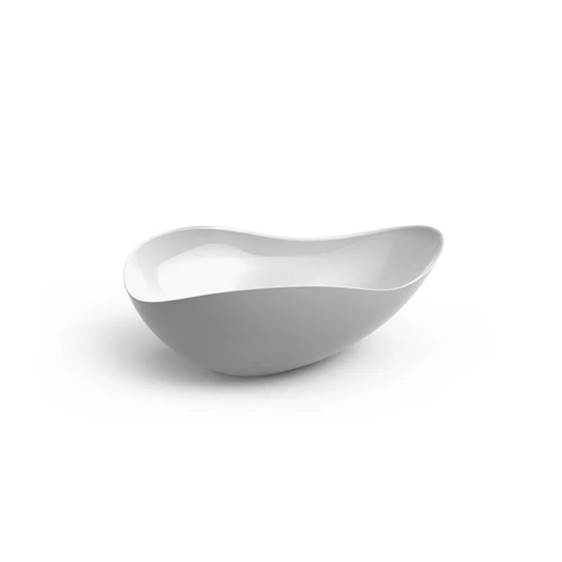 Cuba de Apoio para Banheiro 54x37cm Ruy Ohtake Branco Brilhante - Roca Cuba de Apoio para Banheiro 54x37cm Ruy Ohtake Branco Brilhante - Roca