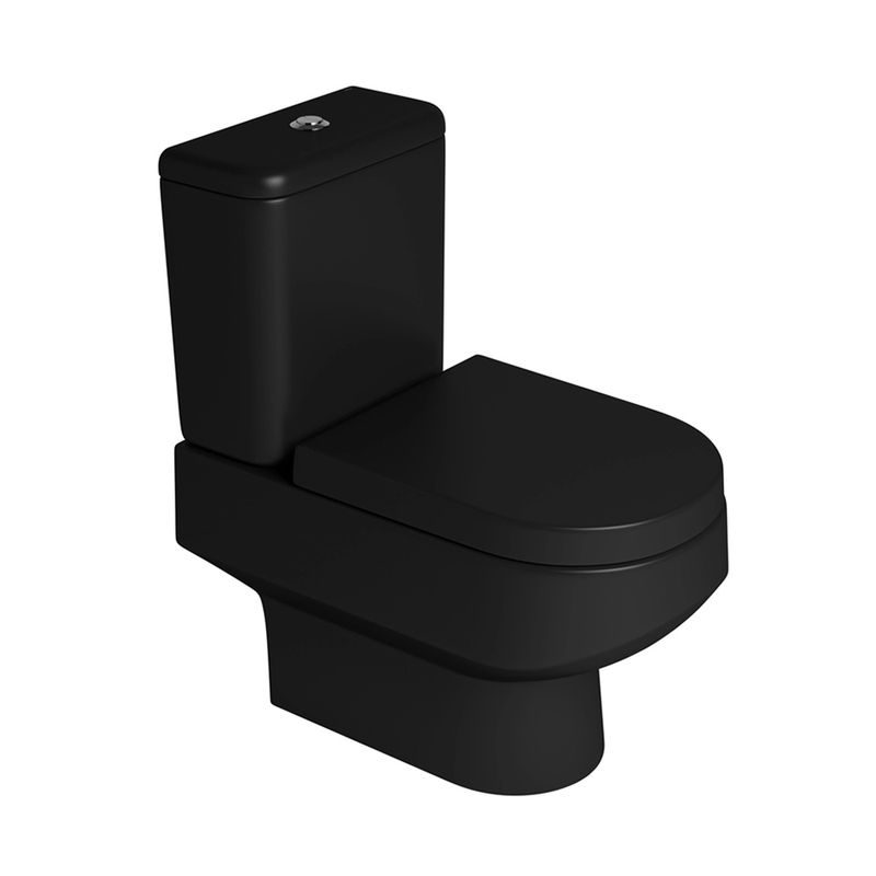Conjunto Vaso Sanitário com Caixa Acoplada Carrara Ébano Fosco P. 606.94 - Deca Conjunto Vaso Sanitário com Caixa Acoplada Carrara Ébano Fosco P. 606.94 - Deca