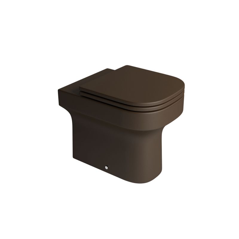 Bacia Convencional Piano Marrom Fosco P.33.22 - Deca Bacia Convencional Piano Marrom Fosco P.33.22 - Deca