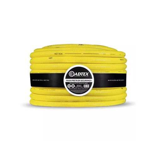 Eletroduto Corrugado 32mm 25m Amarelo - Adtex
