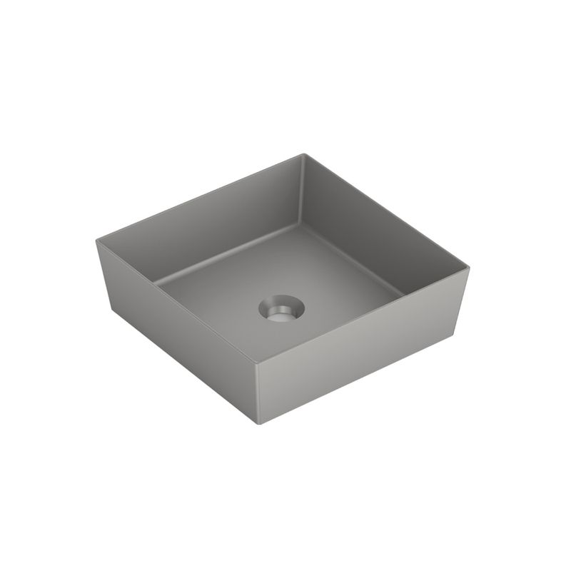 Cuba de Apoio Quadrada Cinza Gris 38x38cm P5 Platinum - Incepa Cuba de Apoio Quadrada Cinza Gris 38x38cm P5 Platinum - Incepa