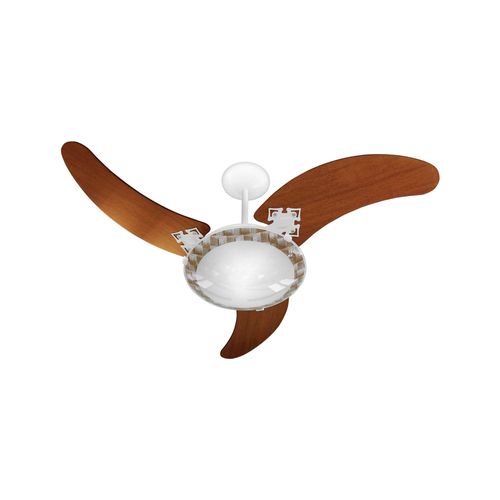 Ventilador de Teto Delta Ventus Branco Mogno 127V - Venti Delta