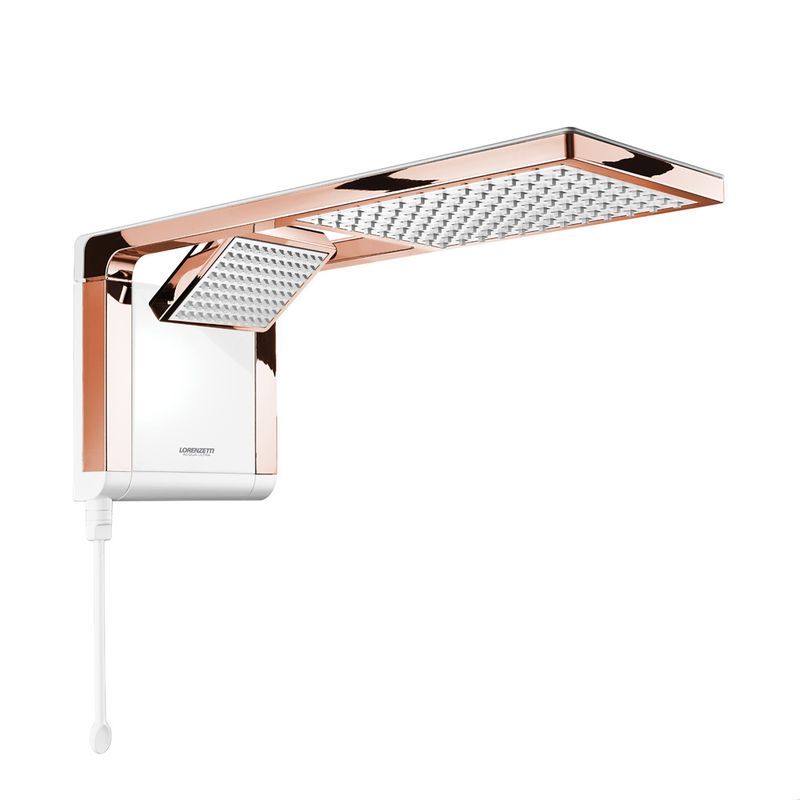 Chuveiro Acqua Duo Eletrônico Branco com Rose 127V 5500W - Lorenzetti Chuveiro Acqua Duo Eletrônico Branco com Rose 127V 5500W - Lorenzetti