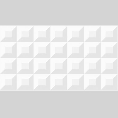 Revestimento Acetinado Cube White Satiny 33x60cm AR55956 - Embramaco