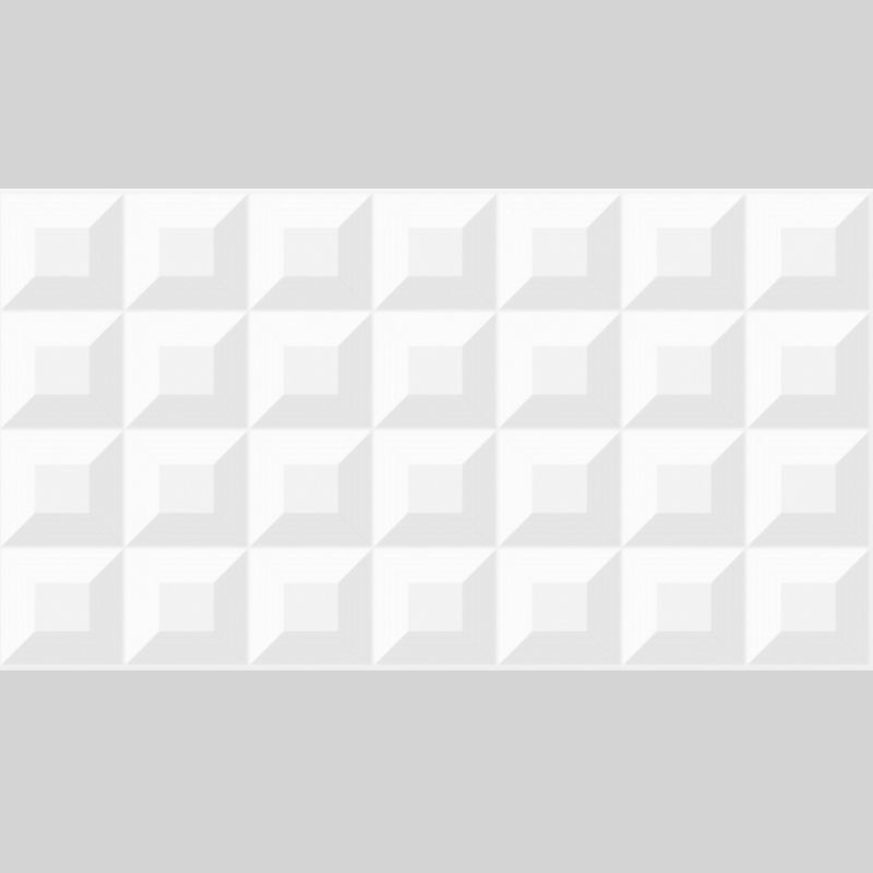 Revestimento Acetinado Cube White Satiny 33x60cm AR55956 - Embramaco Revestimento Acetinado Cube White Satiny 33x60cm AR55956 - Embramaco