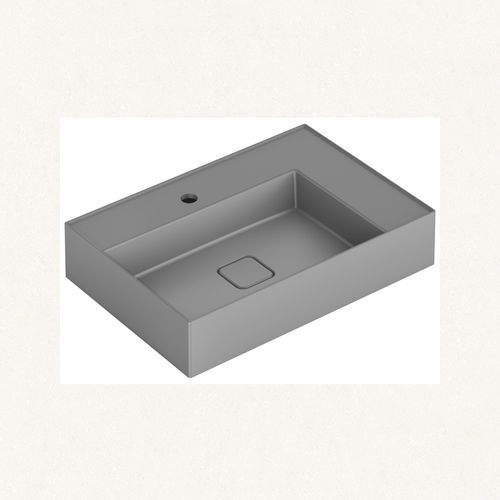Cuba de Apoio Retangular P8 Platinum 62x42cm Cinza Gris - Incepa