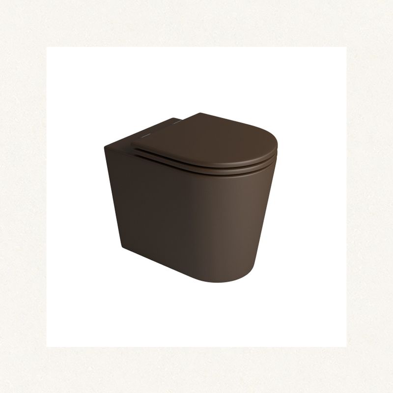 Vaso Sanitário Convencional Link Marrom Fosco - Deca Vaso Sanitário Convencional Link Marrom Fosco - Deca