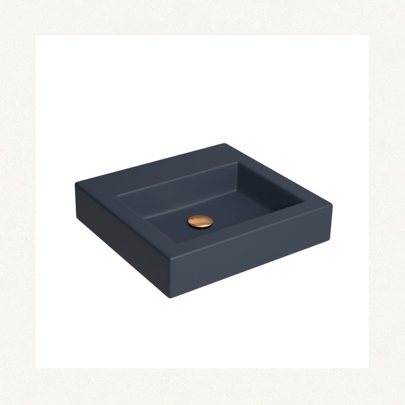 Cuba de Apoio Quadrada Navy Blue 45x43cm L.737.43 - Deca Cuba de Apoio Quadrada Navy Blue 45x43cm L.737.43 - Deca