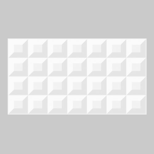 Revestimento Brilhante Cube White 33x60 AR55955 - Embramaco