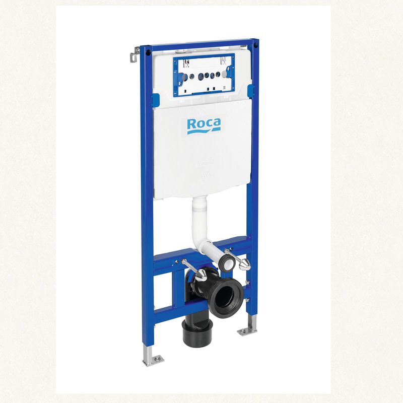 Suporte para Bacia Suspensa com Caixa Embutida 3/6 Litros Drywall - Roca Suporte para Bacia Suspensa com Caixa Embutida 3/6 Litros Drywall - Roca