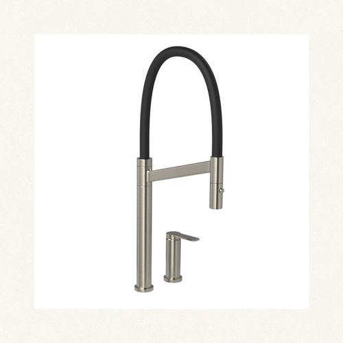 Misturador Monocomando de Mesa com Bica Alta para Cozinha Colore Inox e Preto - Deca