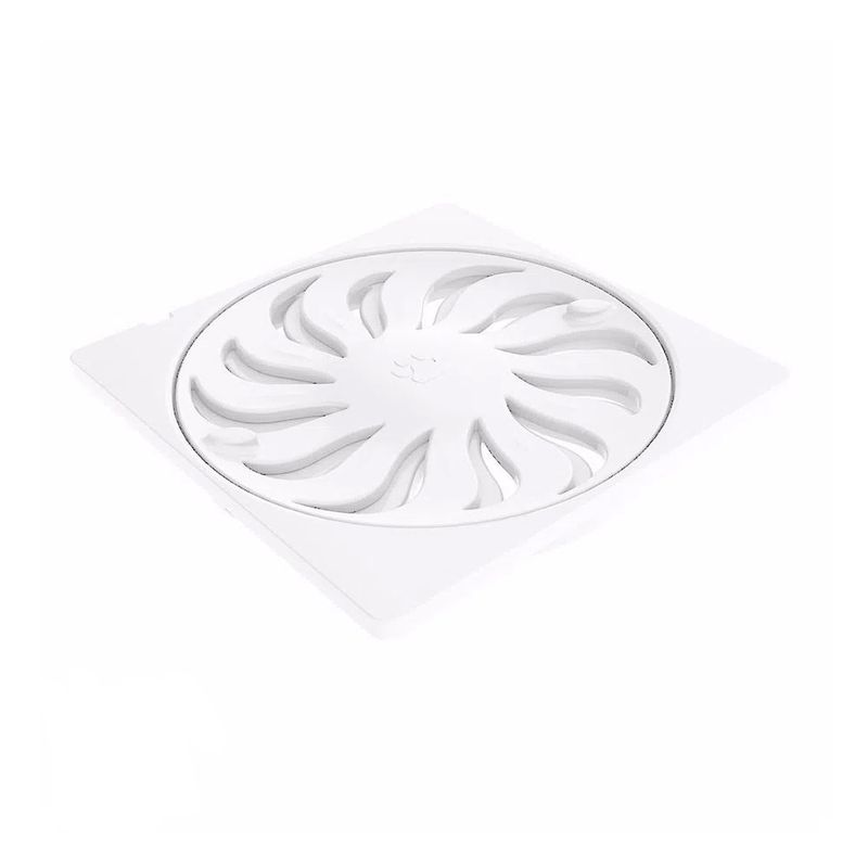 Grelha Abre e Fecha Quadrada 100mm Branca -Tigre Grelha Abre e Fecha Quadrada 100mm Branca -Tigre