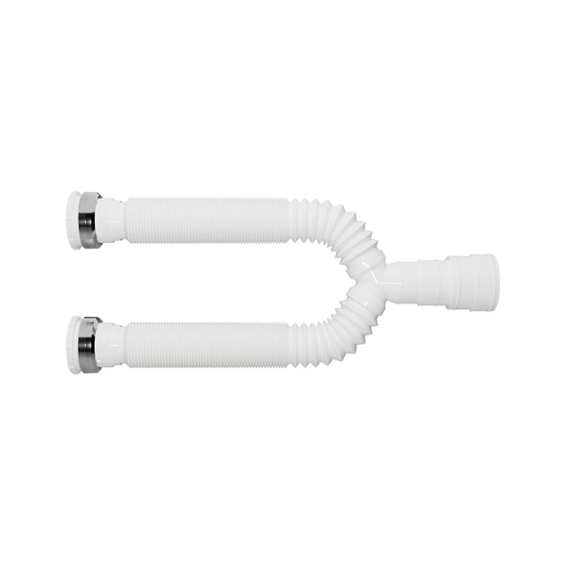 Sifão Inteligente Sanfonado Duplo com Tubo Extensivo Universal Branco - Blukit Sifão Inteligente Sanfonado Duplo com Tubo Extensivo Universal Branco - Blukit