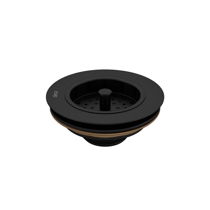 Válvula de Escoamento Americana para Cozinha 4.1/2´ Black Matte - Deca Válvula de Escoamento Americana para Cozinha 4.1/2´ Black Matte - Deca