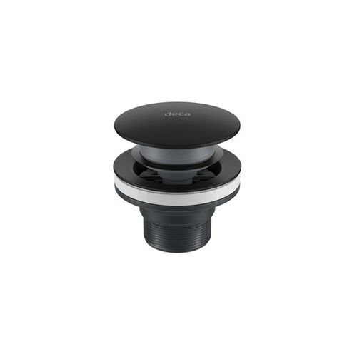 Válvula de Escoamento para Lavatório com Tampa Click Black Matte - Deca