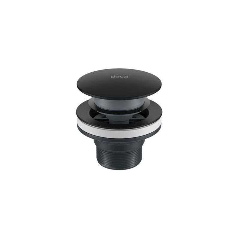 Válvula de Escoamento para Lavatório com Tampa Click Black Matte - Deca Válvula de Escoamento para Lavatório com Tampa Click Black Matte - Deca
