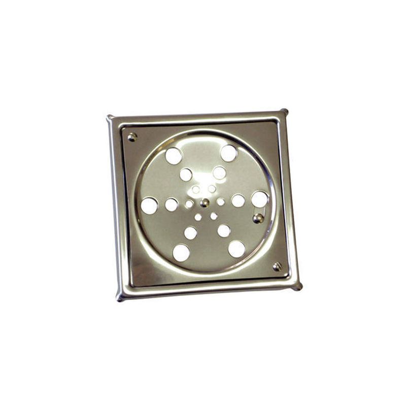 Grelha Quadrada Inox 100mm com Caixilho - Aminox Grelha Quadrada Inox 100mm com Caixilho - Aminox